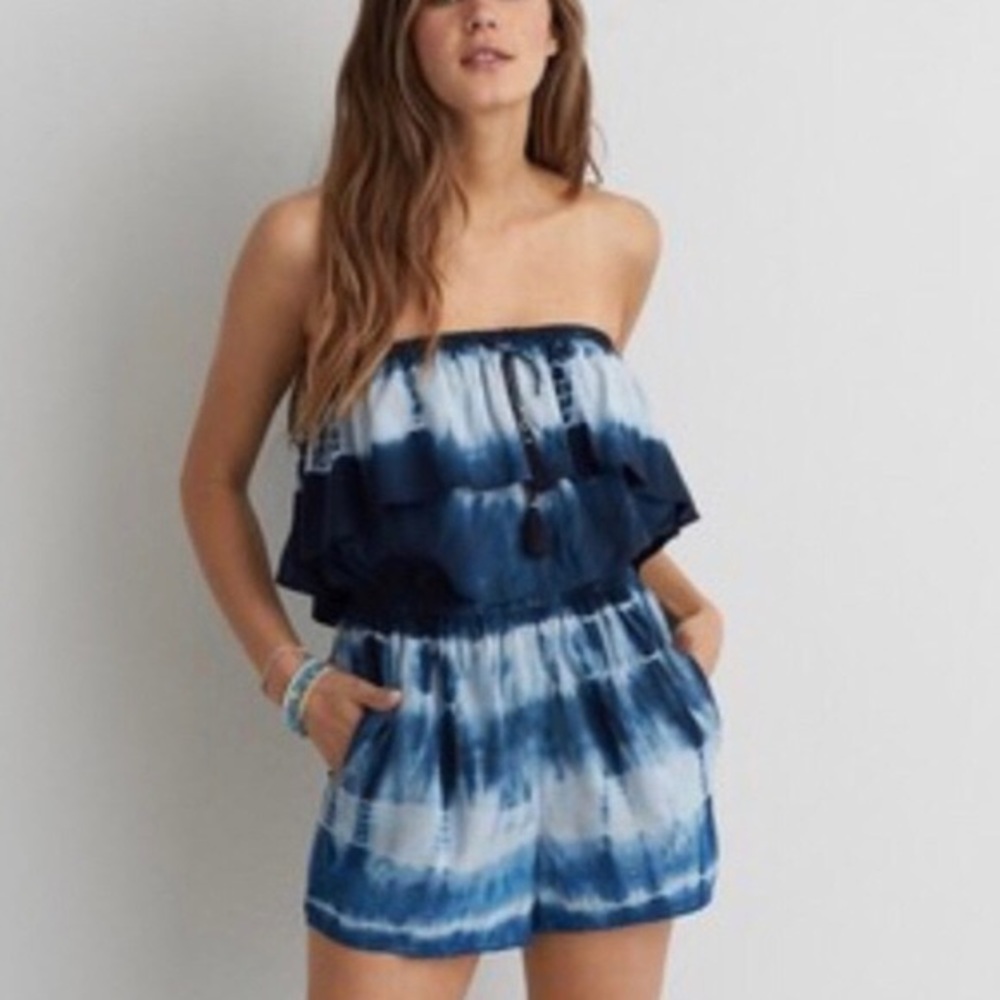 AEO tie dye romper